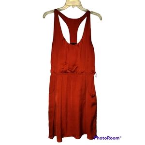 Perfect Halloween, Fall, or Thanksgiving Burnt Orange Racerback Dress